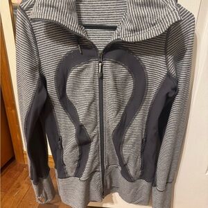 Lululemon Striped Zip-Up Jacket